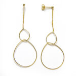 Pendientes AROA baño de oro