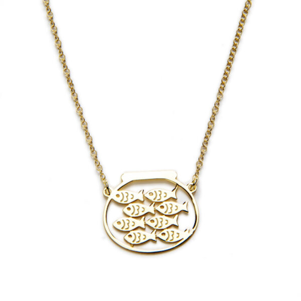 Collar PECERA baño de oro