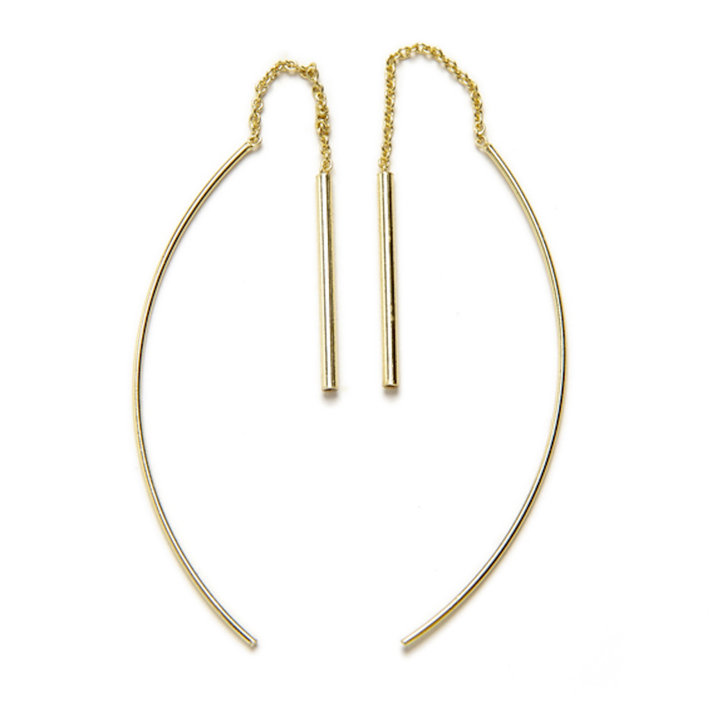 Pendientes KAI baño de oro 1 Pendientes KAI baño de oro