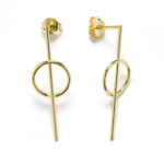 Pendientes OMARA baño de oro
