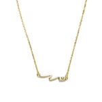 Collar TRAZO baño de oro