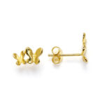 Pendientes DUO FLY baño de oro